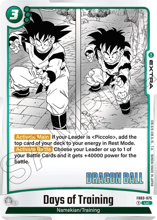 Image for Days of Training (FB03-075) (Manga Booster 01) - Dragon Ball Super: Fusion World