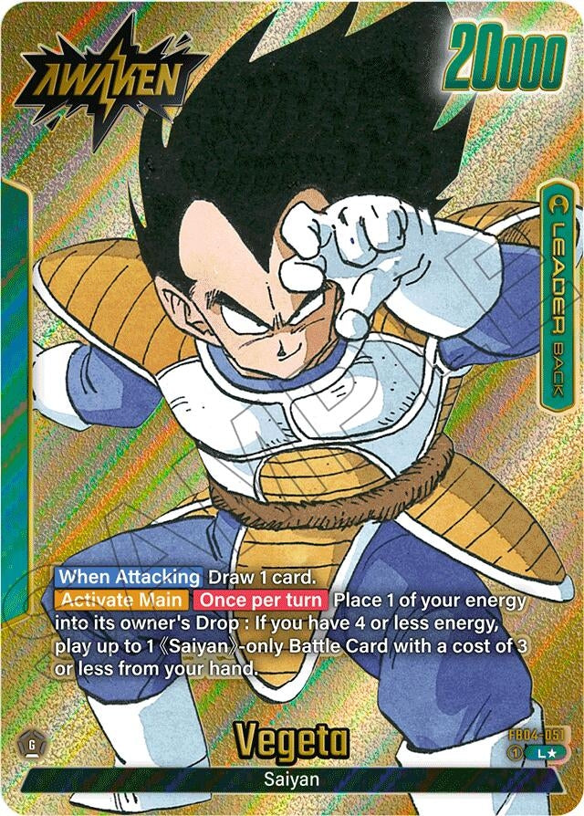 Image for Vegeta - FB04-051 (Gold) (FB04-051) (Manga Booster 01) - Dragon Ball Super: Fusion World