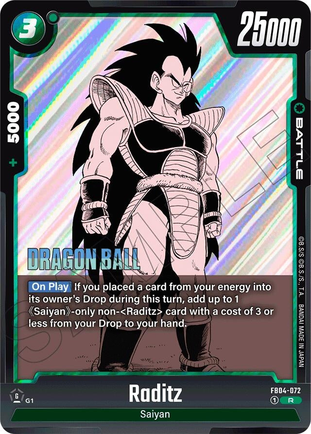 Image for Raditz - FB04-072 (FB04-072) (Manga Booster 01) - Dragon Ball Super: Fusion World