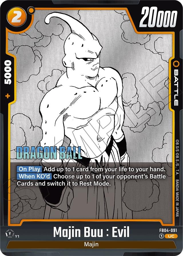 Image for Majin Buu : Evil - FB04-091 (FB04-091) (Manga Booster 01) - Dragon Ball Super: Fusion World