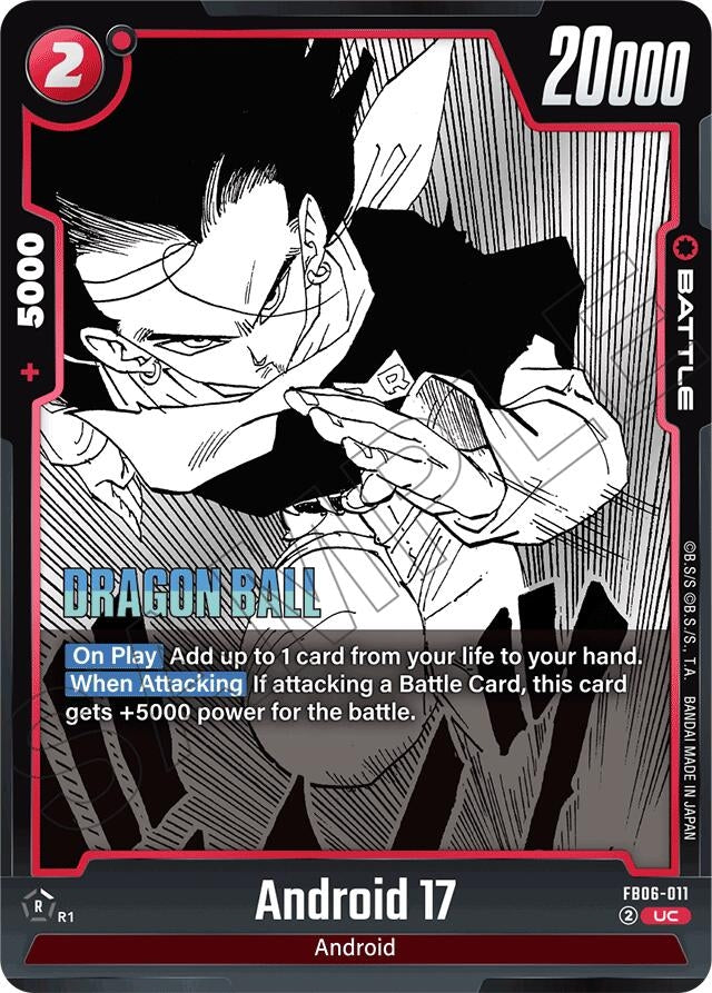 Image for Android 17 - FB06-011 (FB06-011) (Manga Booster 01) - Dragon Ball Super: Fusion World