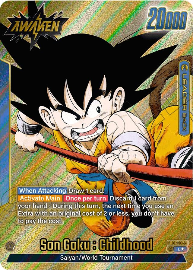 Image for Son Goku : Childhood - FB06-025 (Gold) (FB06-025) (Manga Booster 01) - Dragon Ball Super: Fusion World