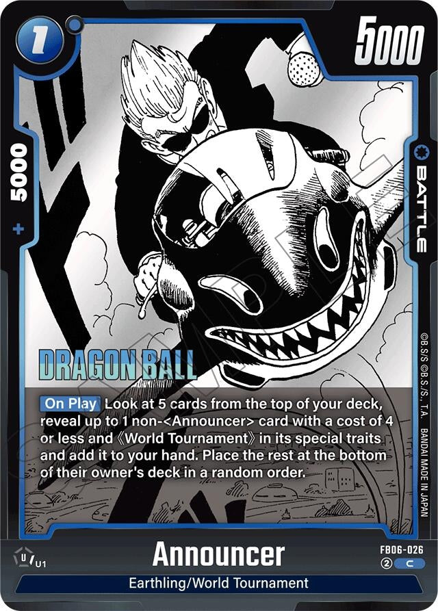 Image for Announcer (FB06-026) (Manga Booster 01) - Dragon Ball Super: Fusion World