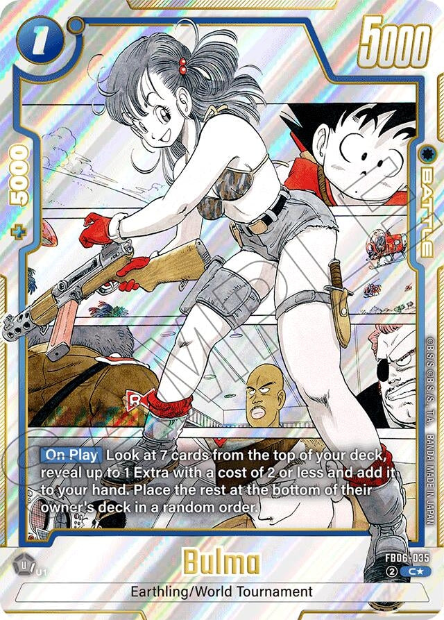 Image for Bulma - FB06-035 (Alternate Art) (FB06-035) (Manga Booster 01) - Dragon Ball Super: Fusion World
