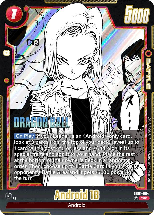 Image for Android 18 - SB01-004 (SB01-004) (Manga Booster 01) - Dragon Ball Super: Fusion World