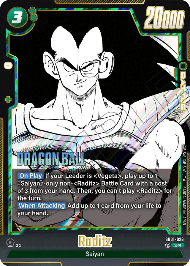 Image for Raditz - SB01-026 (SB01-026) (Manga Booster 01) - Dragon Ball Super: Fusion World