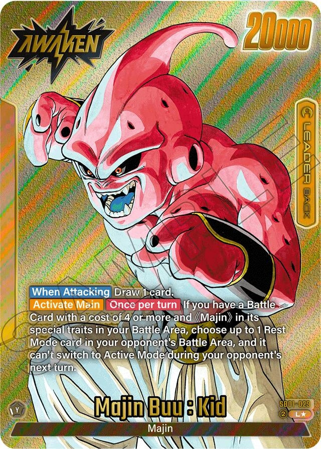 Image for Majin Buu : Evil - SB01-029 (Gold) (SB01-029) (Manga Booster 01) - Dragon Ball Super: Fusion World