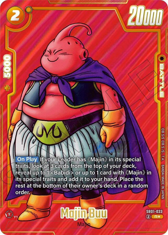 Image for Majin Buu (Alternate Art) (SB01-033) (Manga Booster 01) - Dragon Ball Super: Fusion World