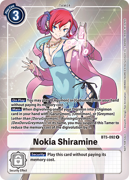 Nokia Shiramine [BT5-092] (Buy-A-Box Promo) [Battle of Omni Promos] | Red Riot Games CA