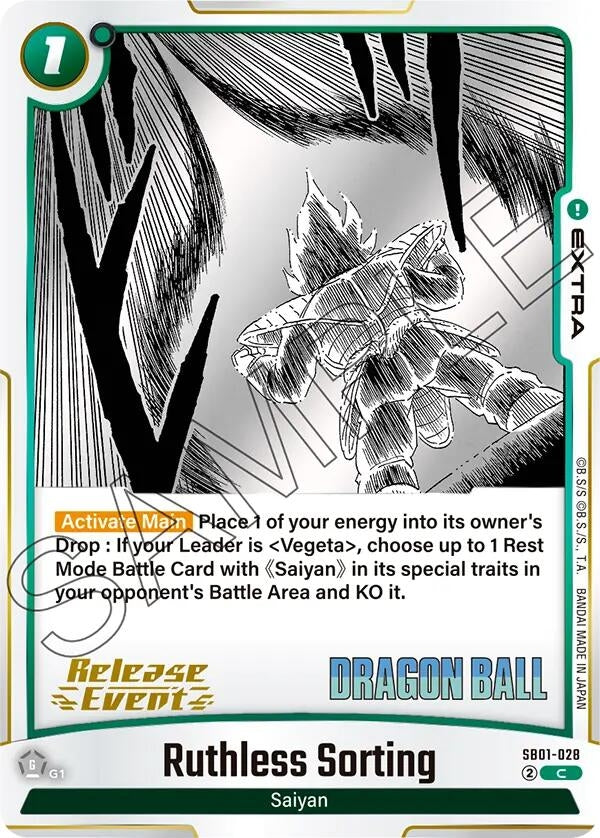 Image for Ruthless Sorting (SB01-028) - Dragon Ball Super: Fusion World