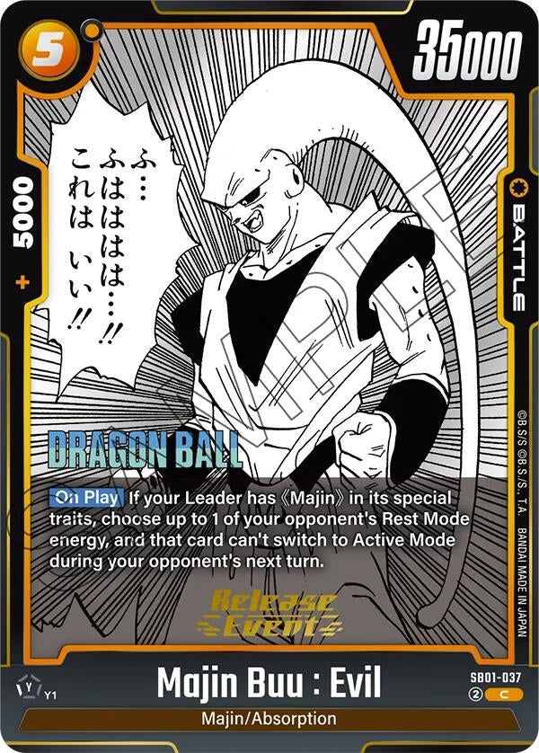 Image for Majin Buu : Evil - SB01-037 (SB01-037) - Dragon Ball Super: Fusion World