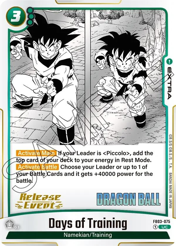 Image for Days of Training (FB03-075) - Dragon Ball Super: Fusion World