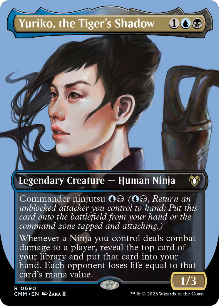 Yuriko, the Tiger's Shadow (Borderless Profile) [Commander Masters] | Red Riot Games CA