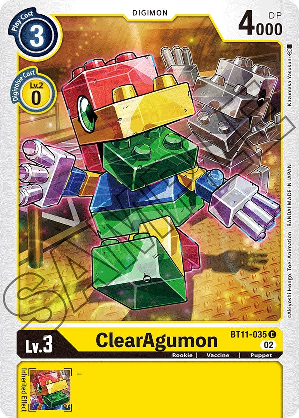 ClearAgumon [BT11-035] [Dimensional Phase] | Red Riot Games CA