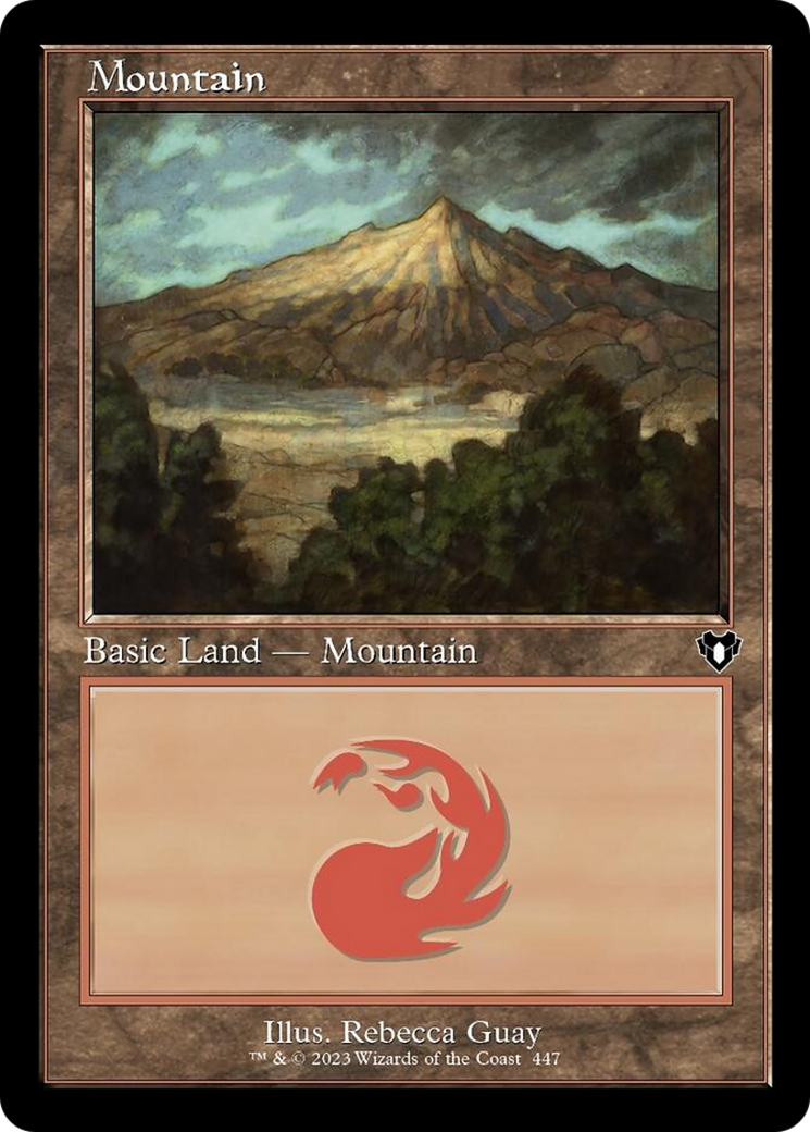 Mountain (447) (Retro) [Commander Masters] | Red Riot Games CA