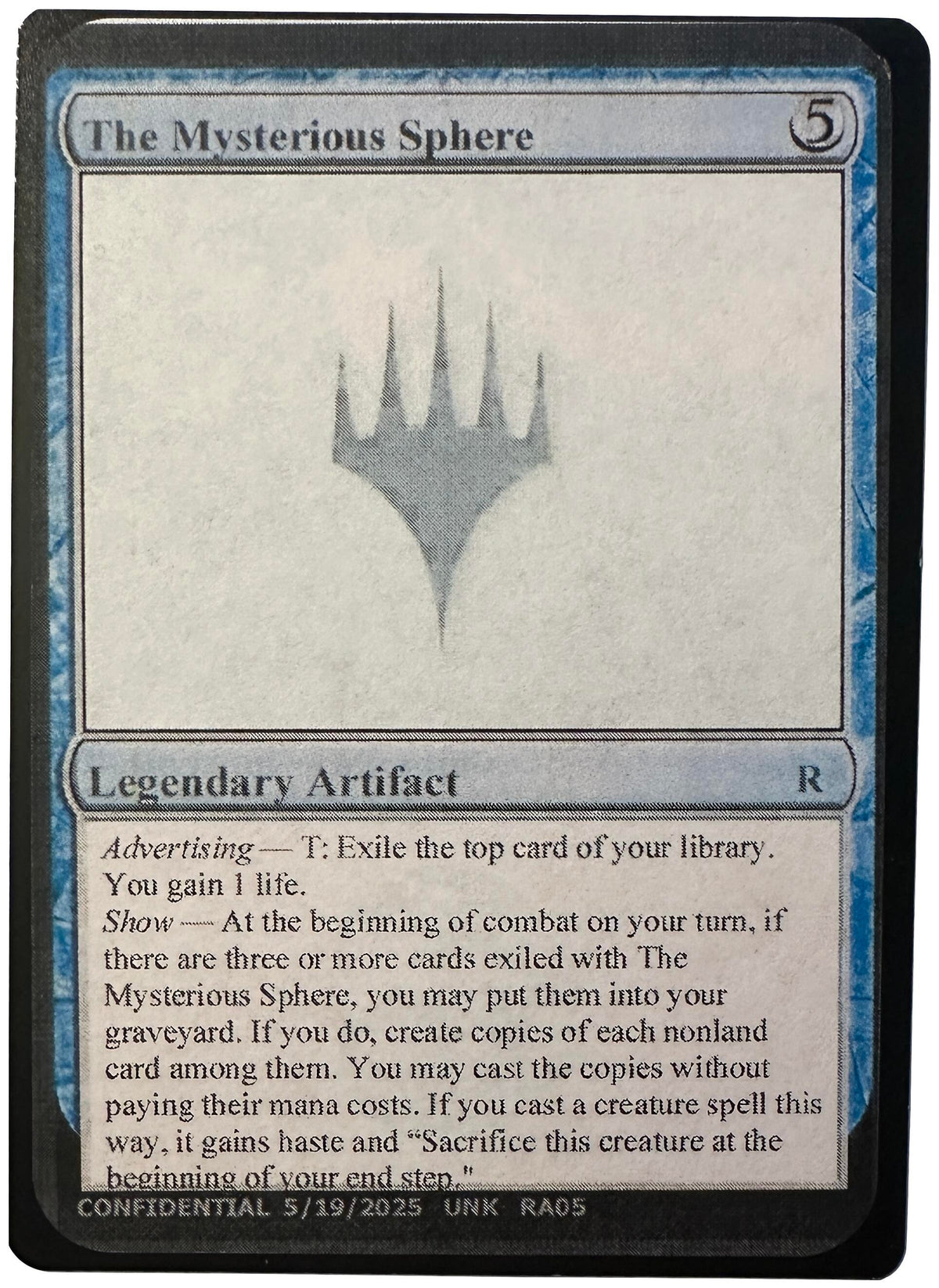 Image for The Mysterious Sphere - Magic: The Gathering