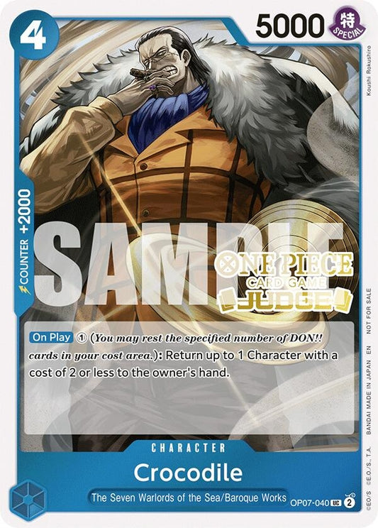 Image for Crocodile (Judge Pack Vol. 6) (OP07-040) (One Piece Promotion Cards) - One Piece Card Game
