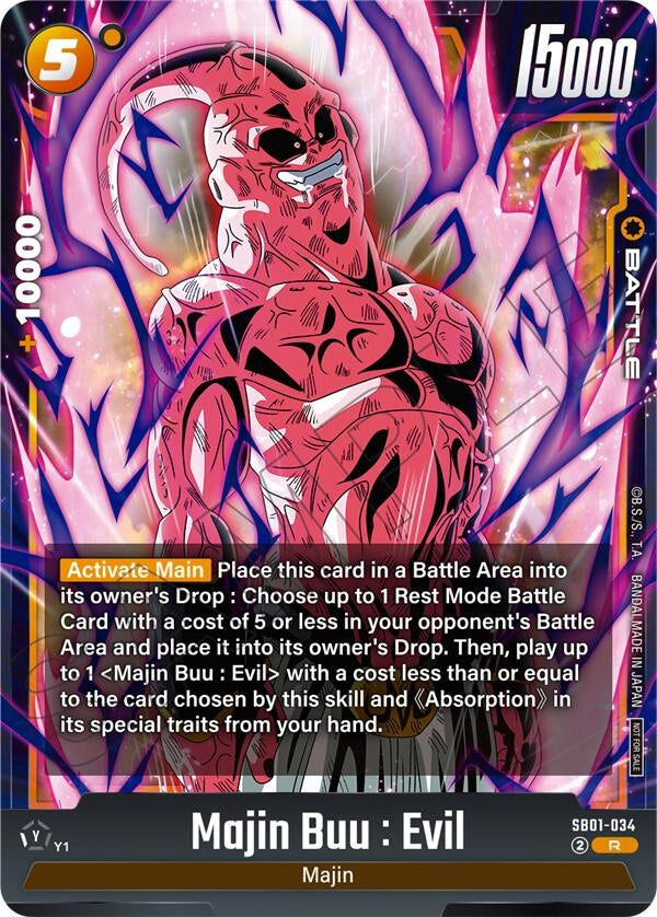 Image for Majin Buu : Evil (Limited Pack 02) (SB01-034) - Dragon Ball Super: Fusion World