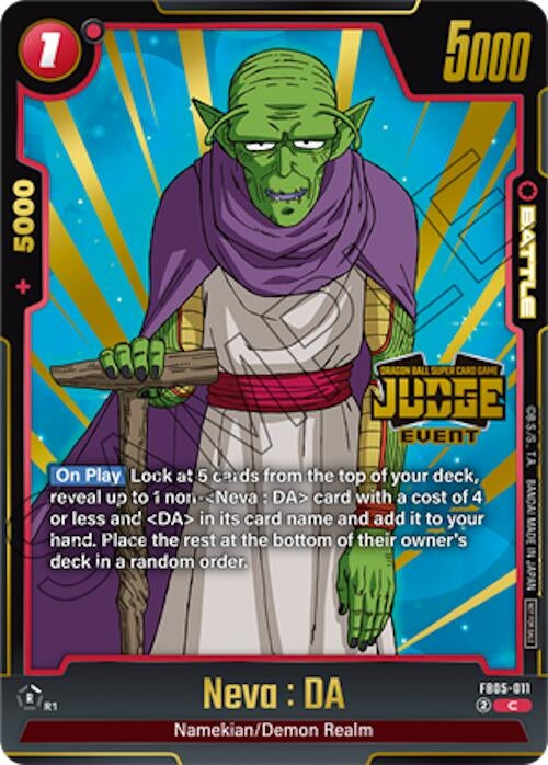 Image for Neva : DA (Judge Pack (Event Judge) 04) (FB05-011) - Dragon Ball Super: Fusion World