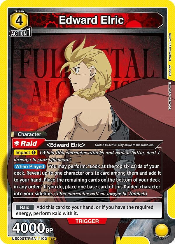 Image for Edward Elric (103) (UE09ST/FMA-1-103) (UE09ST: FULLMETAL ALCHEMIST Starter Deck) - Union Arena