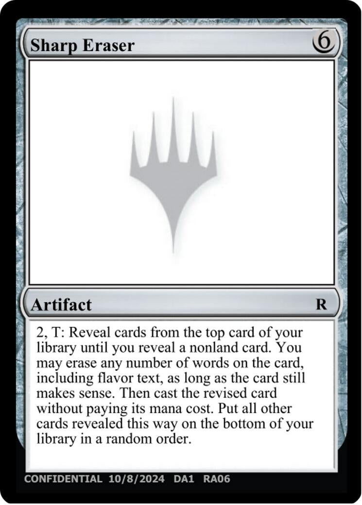 Image for Sharp Eraser - Magic: The Gathering