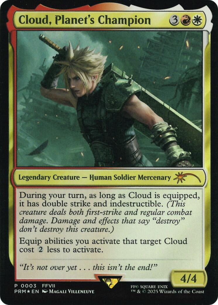 Image for Cloud, Planet's Champion (Costco Bundle) (3) - Magic: The Gathering