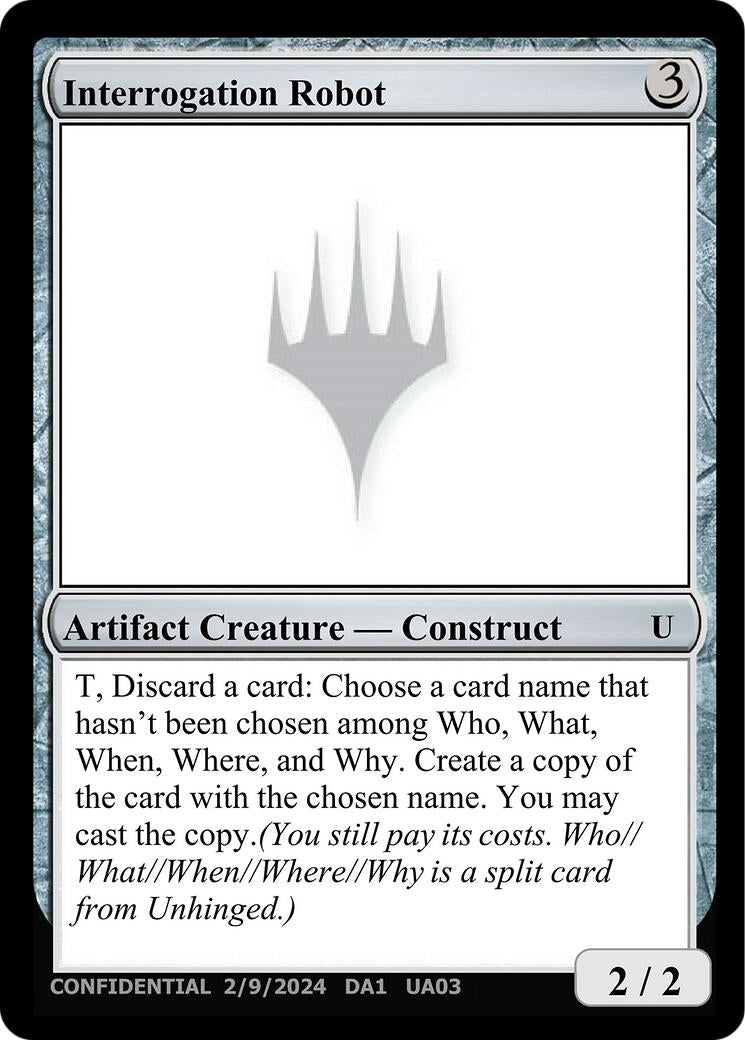 Image for Interrogation Robot - Magic: The Gathering
