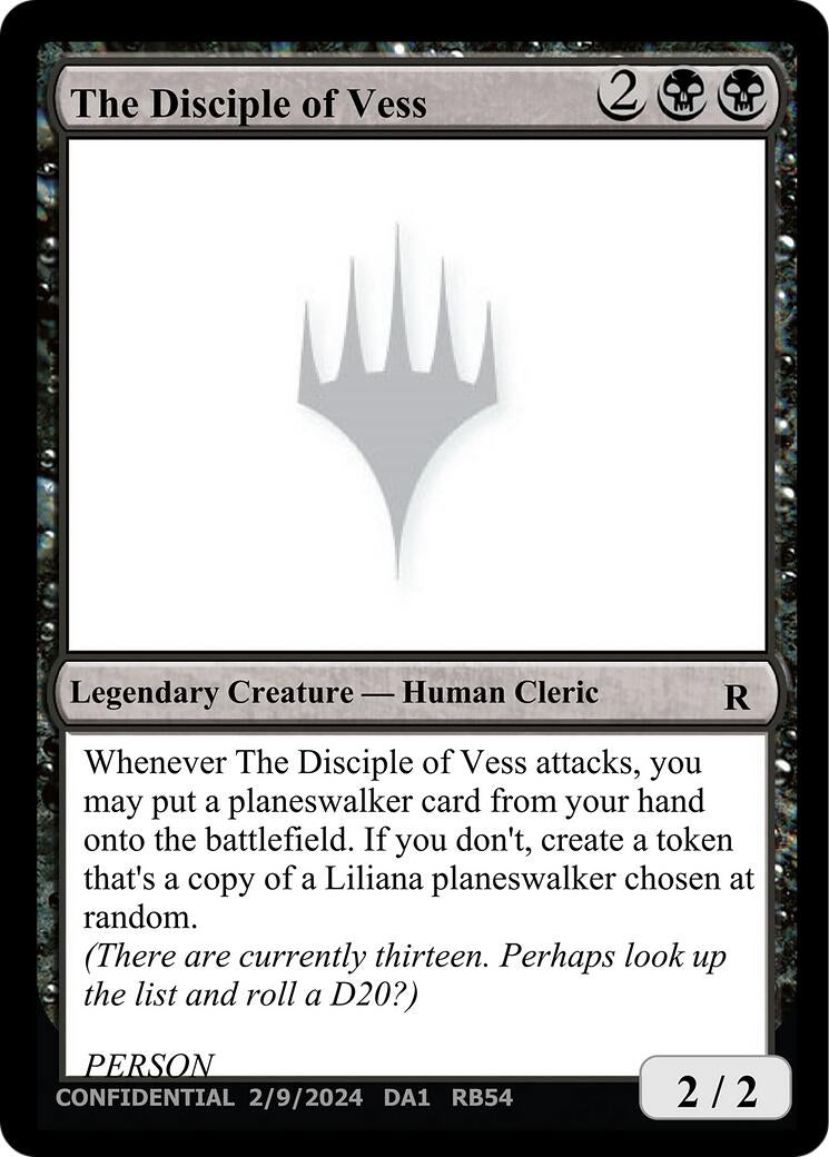 Image for The Disciple of Vess - Magic: The Gathering