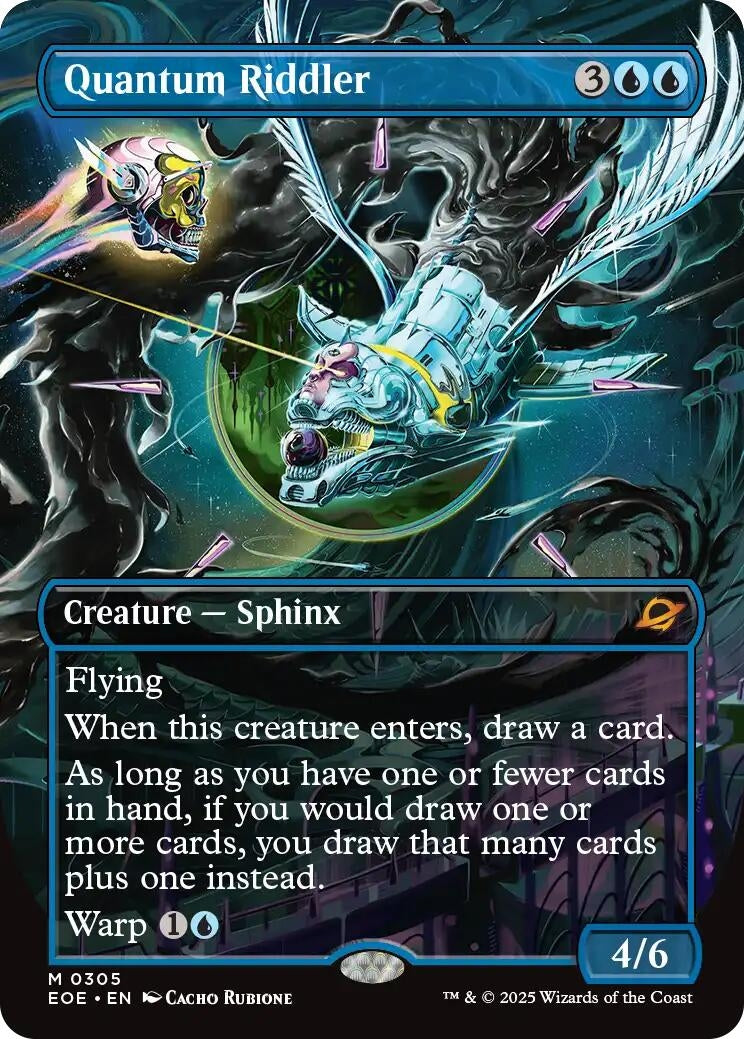 Image for Quantum Riddler (Borderless) (305) (Edge of Eternities) - Magic: The Gathering
