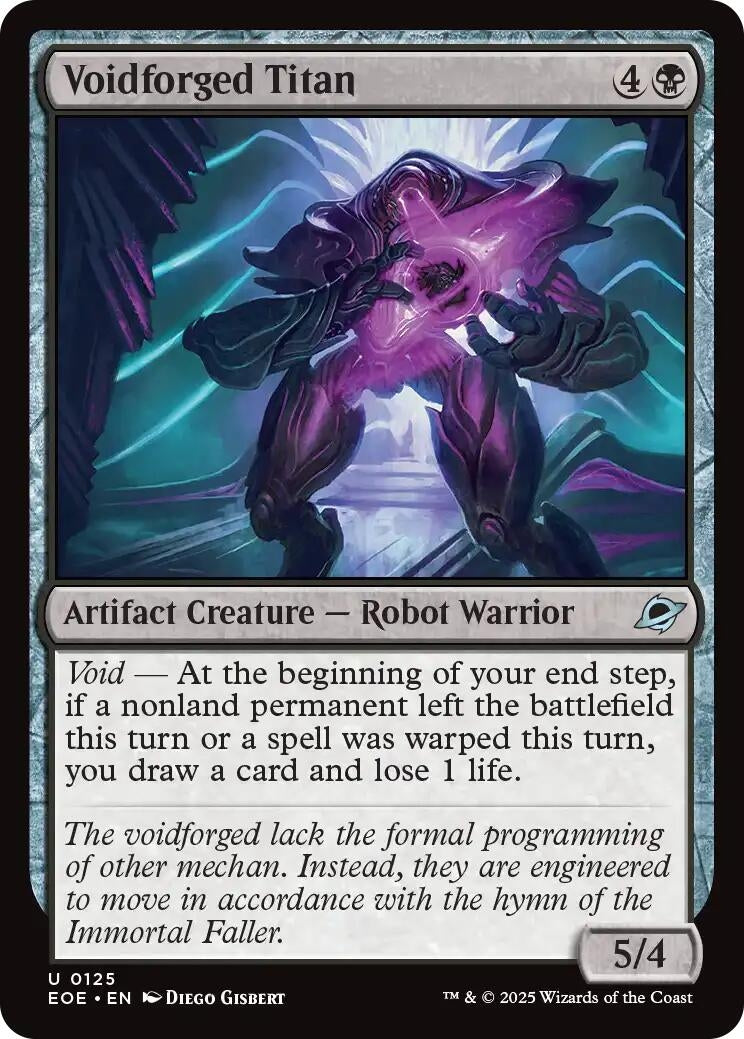 Image for Voidforged Titan (125) (Edge of Eternities) - Magic: The Gathering