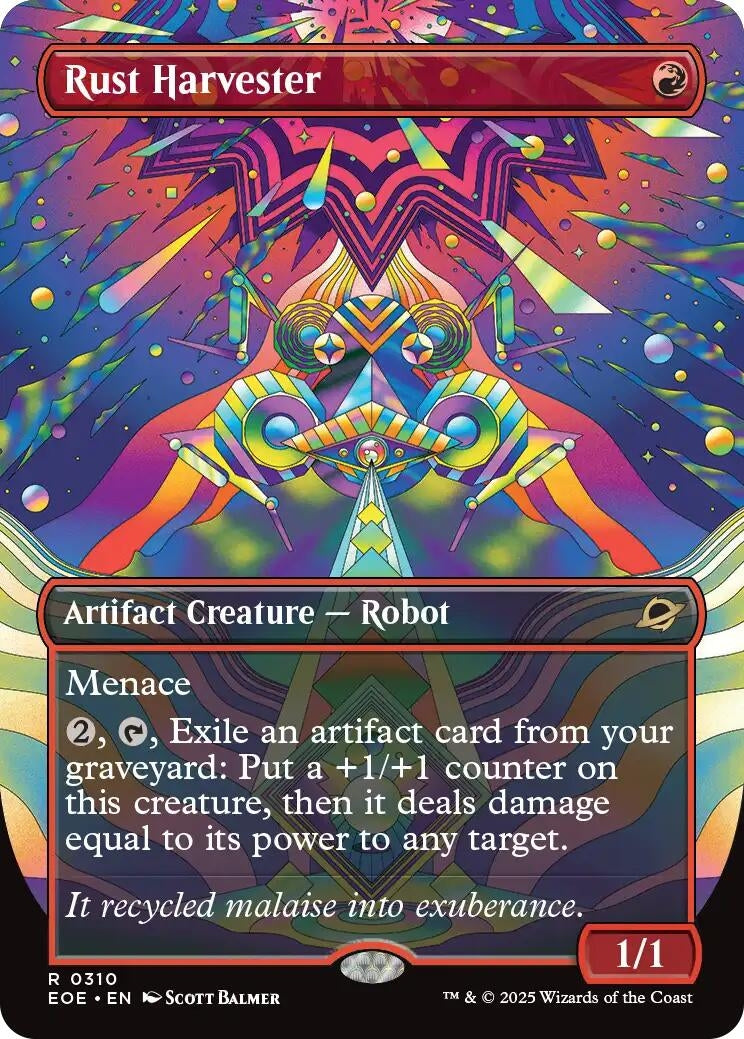 Image for Rust Harvester (Borderless) (310) (Edge of Eternities) - Magic: The Gathering