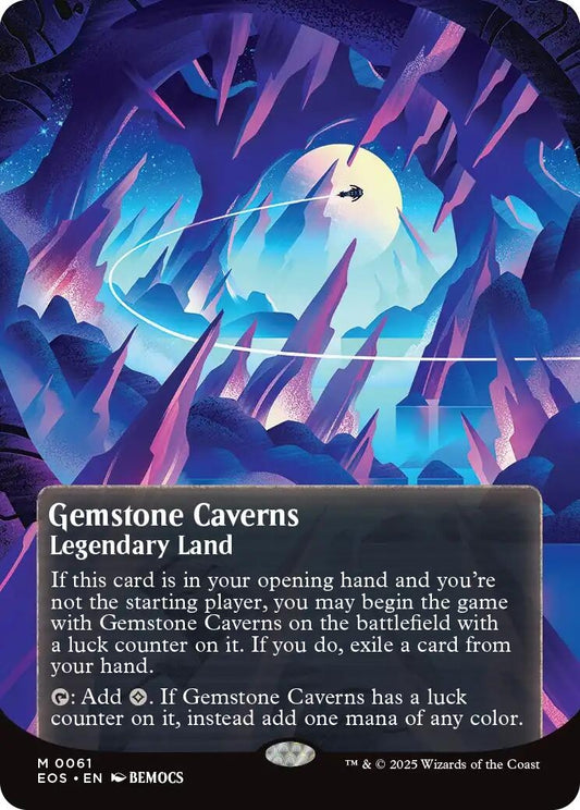 Image for Gemstone Caverns (0061) (Borderless) (61) (Edge of Eternities: Stellar Sights) - Magic: The Gathering