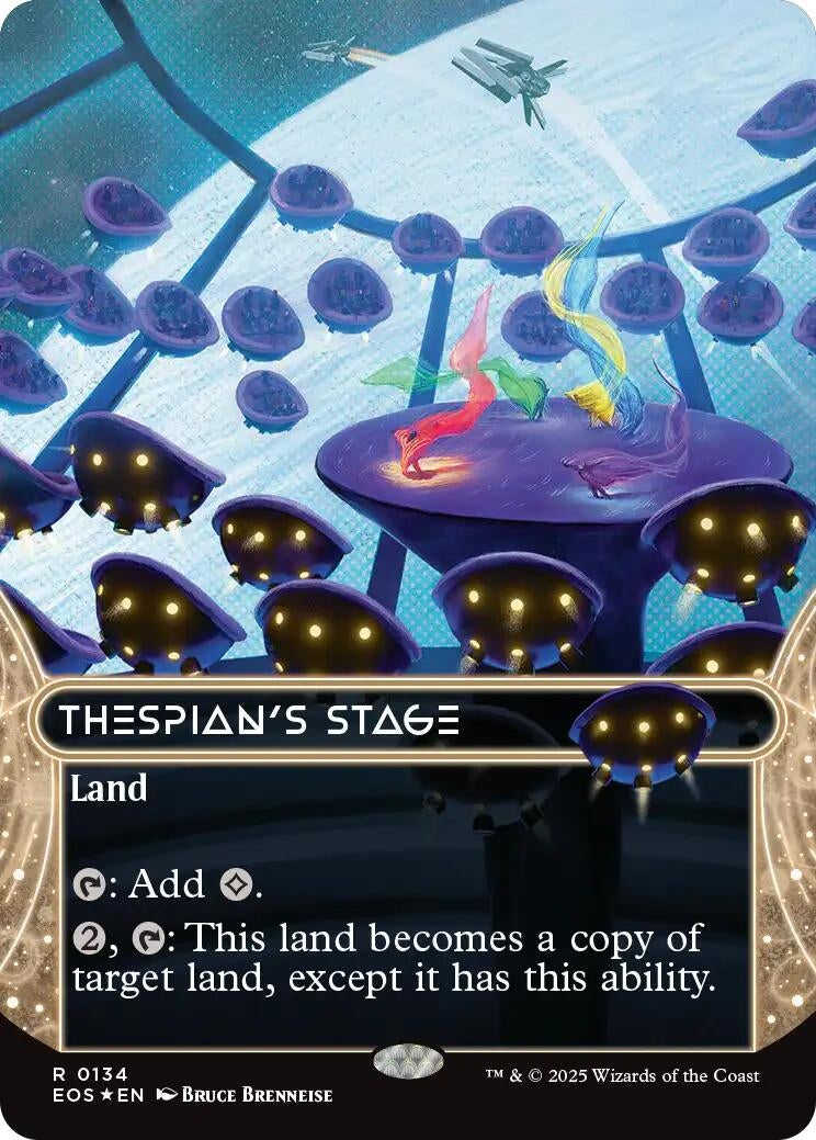 Image for Thespian's Stage (0134) (Borderless) (Galaxy Foil) (134) (Edge of Eternities: Stellar Sights) - Magic: The Gathering