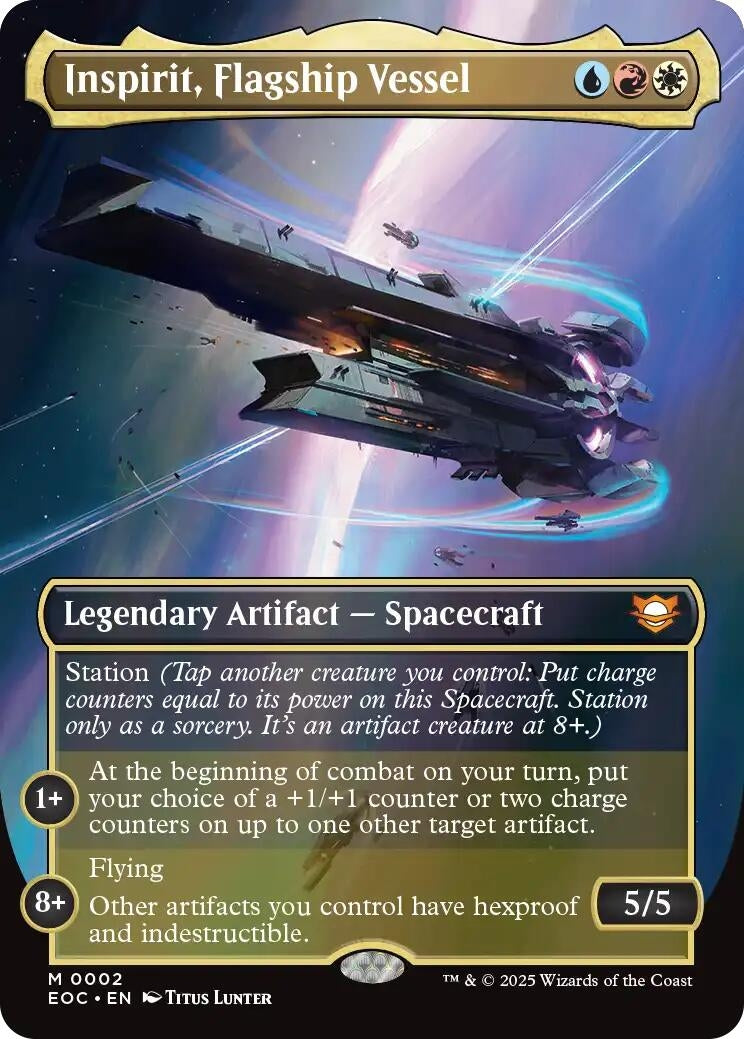 Image for Inspirit, Flagship Vessel (Borderless) (2) - Magic: The Gathering