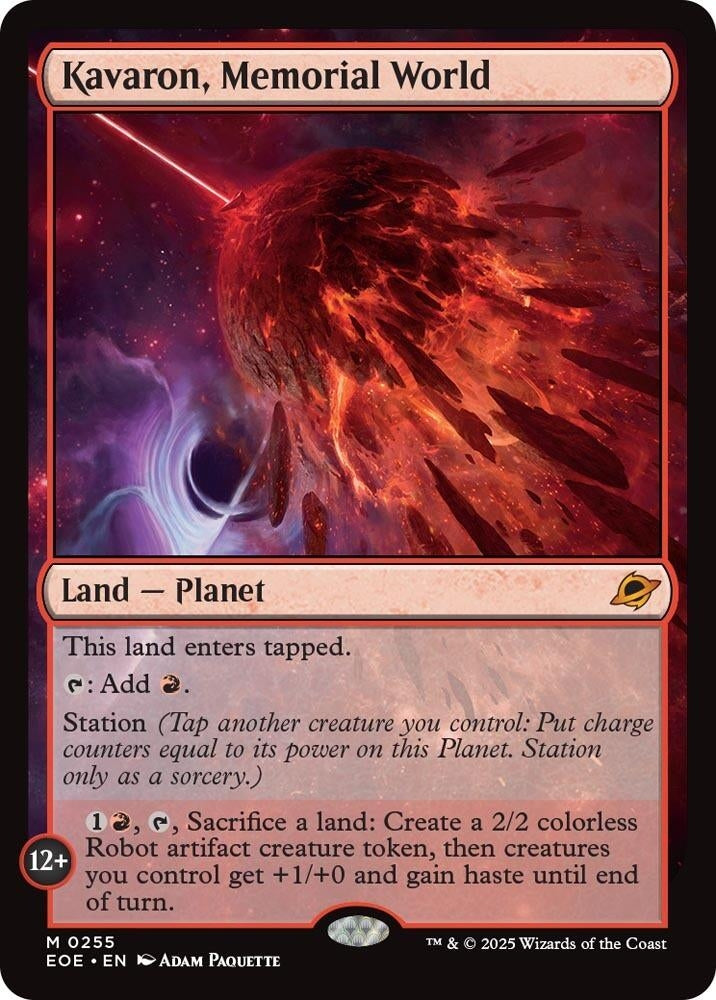 Image for Kavaron, Memorial World (255) (Edge of Eternities) - Magic: The Gathering