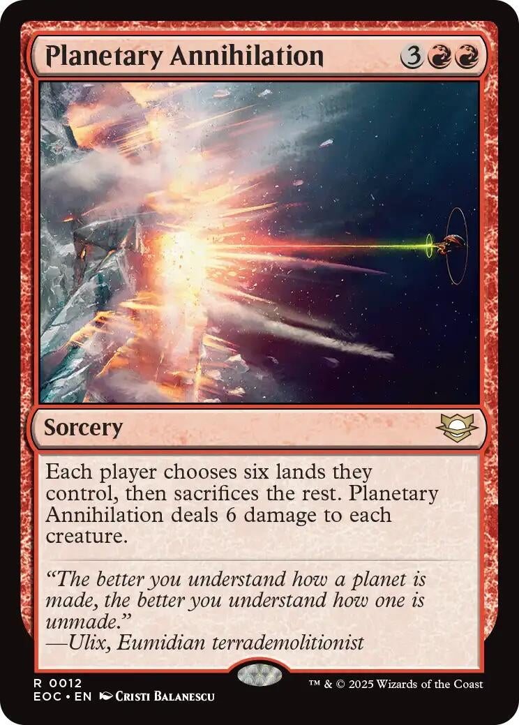 Image for Planetary Annihilation (12) - Magic: The Gathering