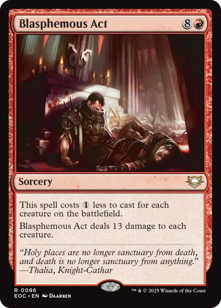 Image for Blasphemous Act (86) - Magic: The Gathering