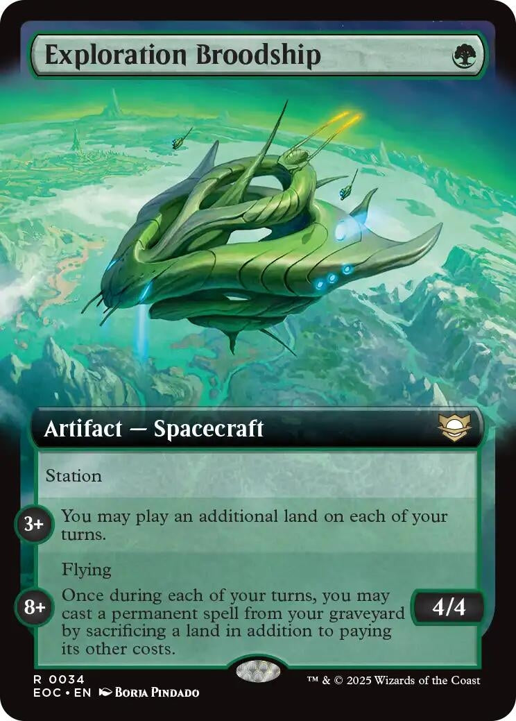 Image for Exploration Broodship (Extended Art) (34) - Magic: The Gathering