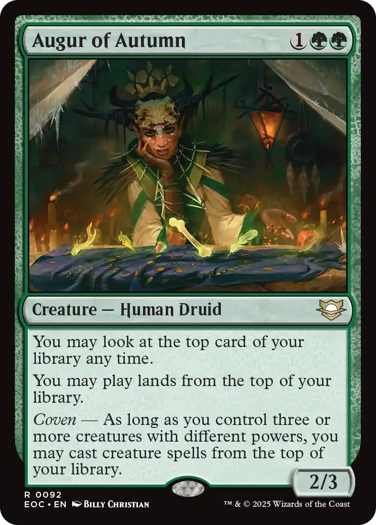 Image for Augur of Autumn (92) - Magic: The Gathering