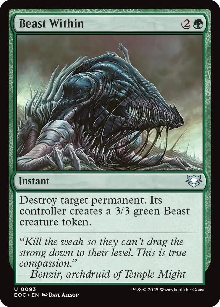 Image for Beast Within (93) - Magic: The Gathering