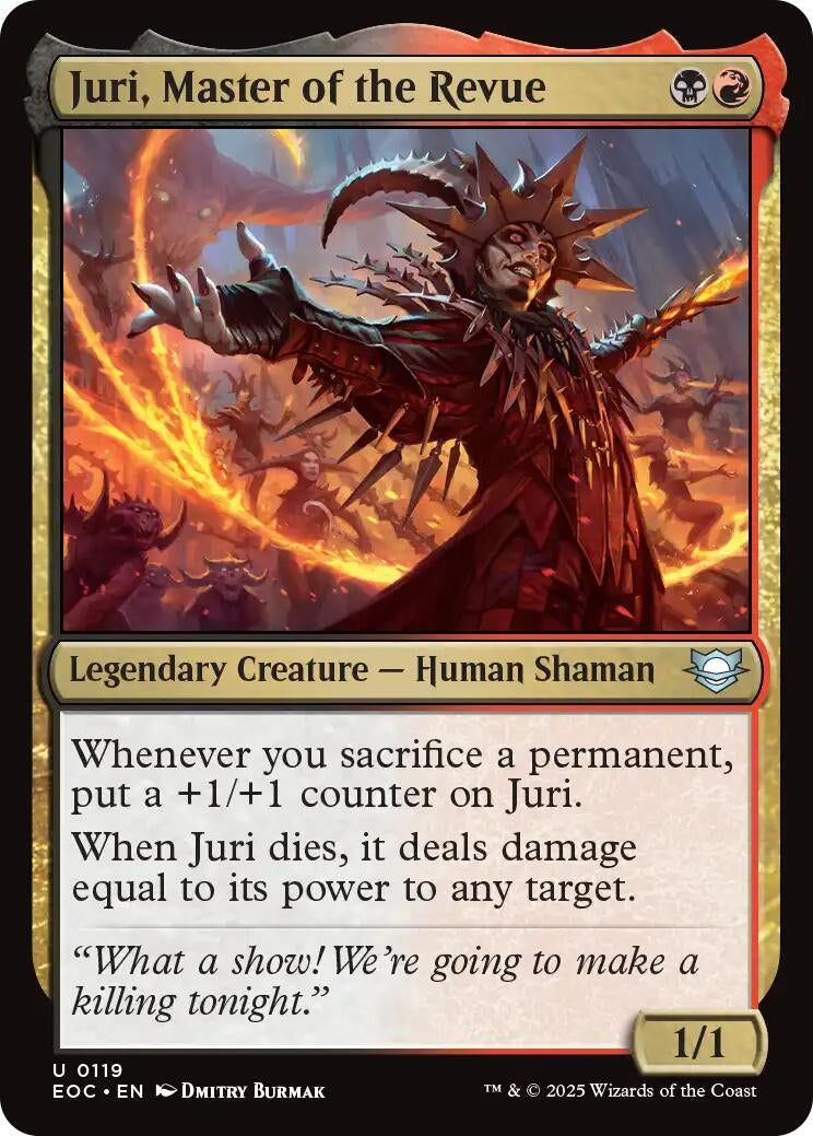 Image for Juri, Master of the Revue (119) - Magic: The Gathering
