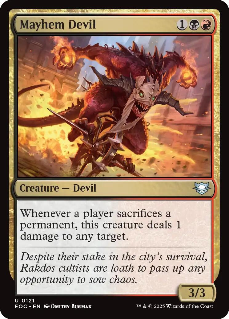 Image for Mayhem Devil (121) - Magic: The Gathering