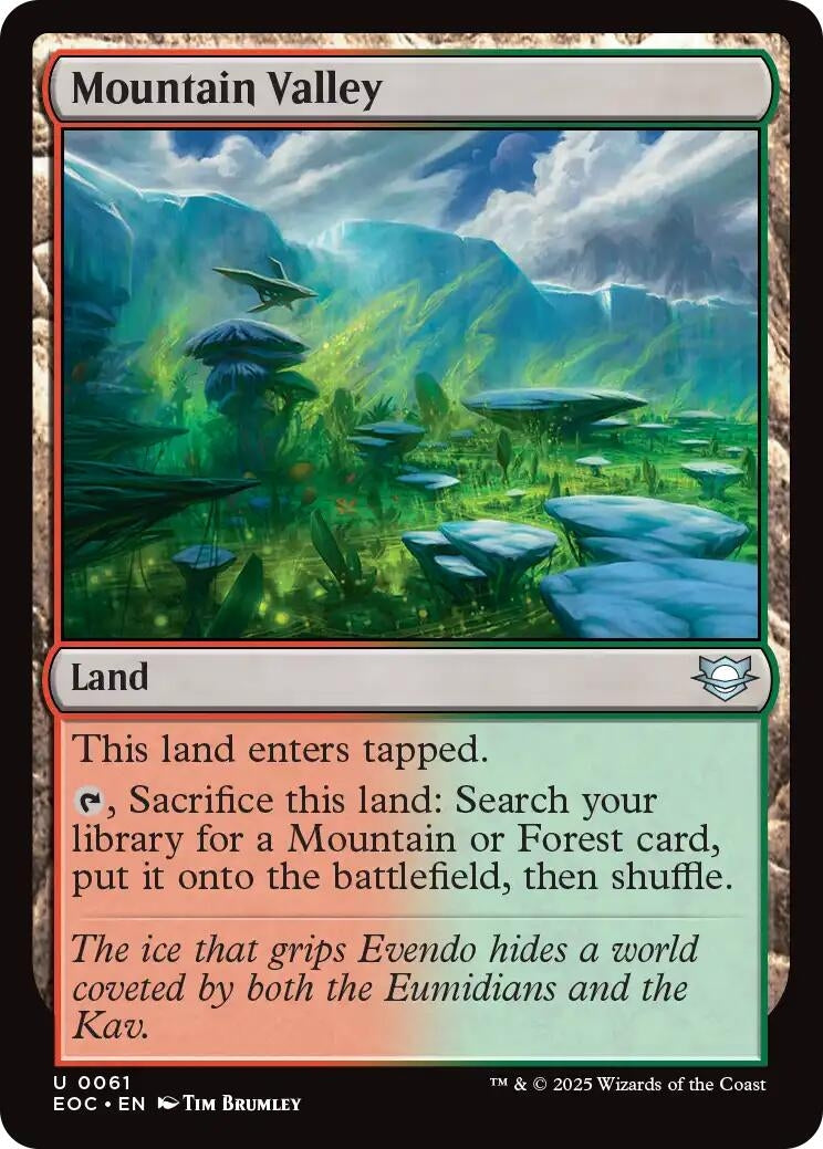 Image for Mountain Valley (61) - Magic: The Gathering