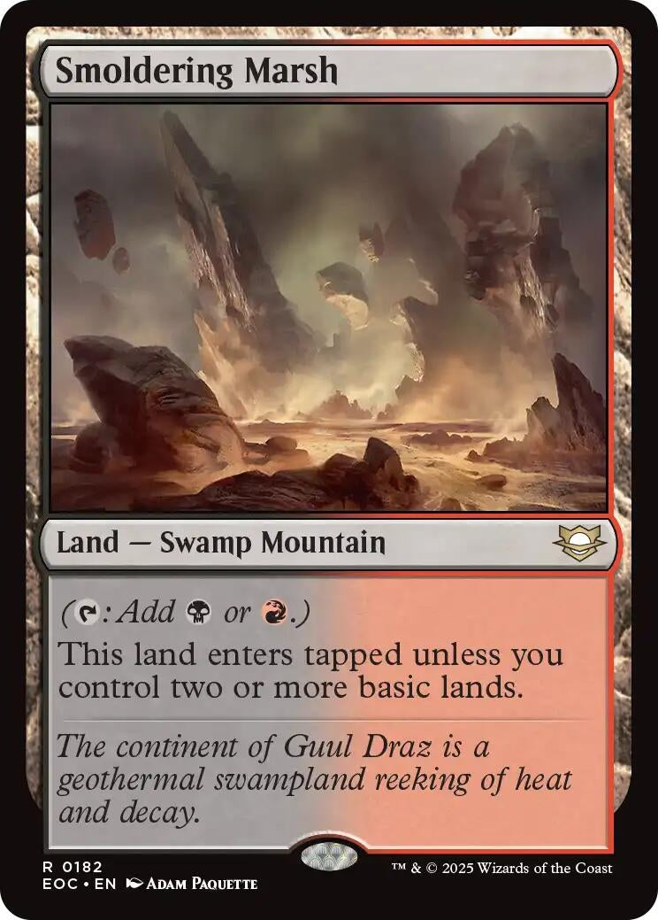 Image for Smoldering Marsh (182) - Magic: The Gathering