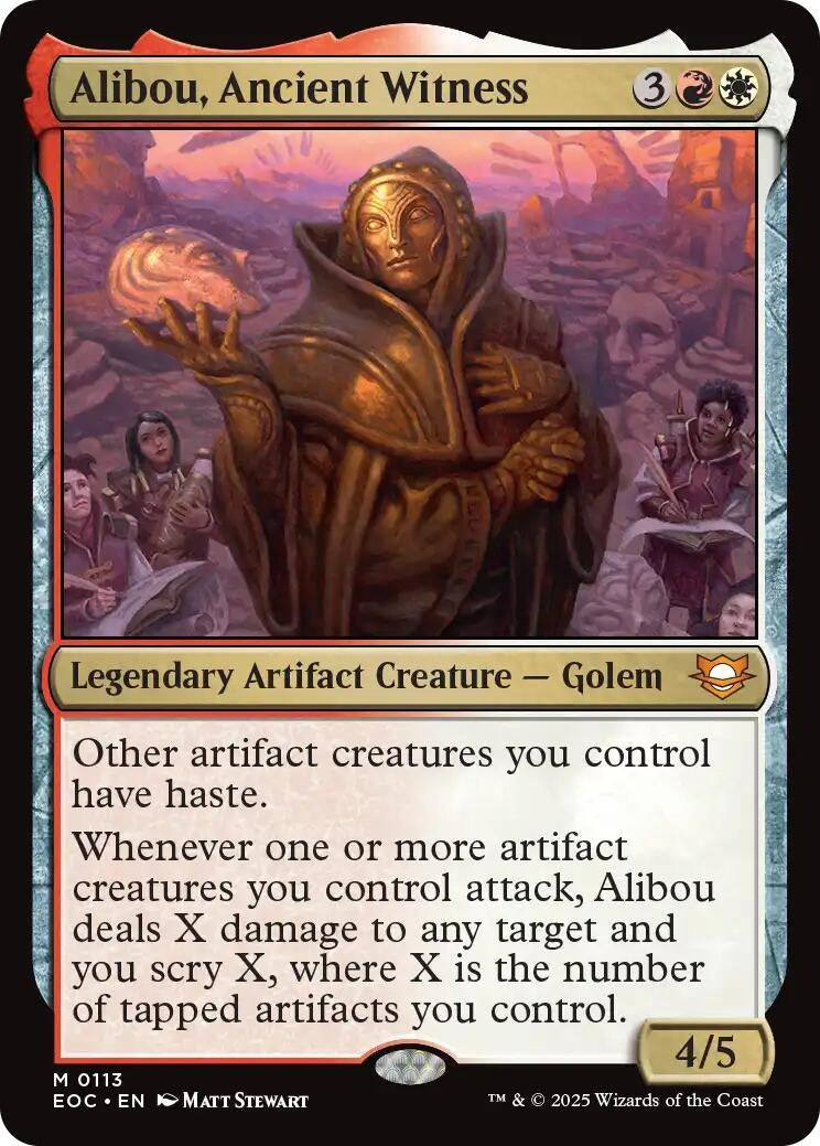 Alibou, Ancient Witness (113) (Commander: Edge of Eternities)