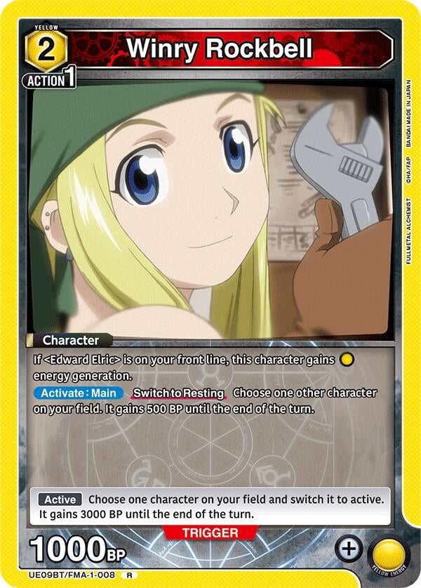 Image for Winry Rockbell (008) (UE09BT/FMA-1-008) (UE09BT: FULLMETAL ALCHEMIST) - Union Arena