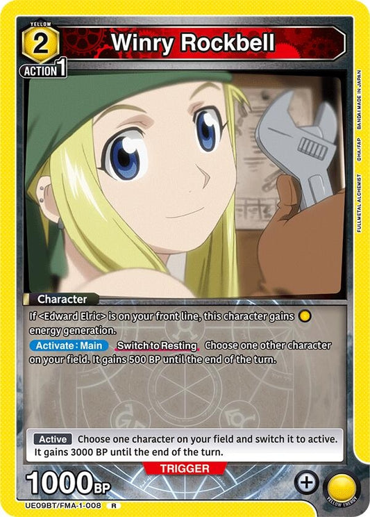 Image for Winry Rockbell (008) (UE09BT/FMA-1-008) (UE09BT: FULLMETAL ALCHEMIST) - Union Arena