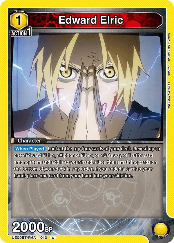 Image for Edward Elric (010) (UE09BT/FMA-1-010) (UE09BT: FULLMETAL ALCHEMIST) - Union Arena