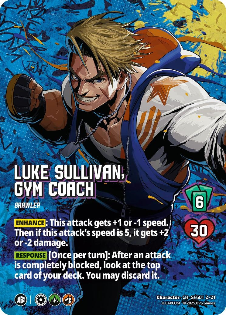 Image for Luke Sullivan, Gym Coach (SF601 2/21) (Challenger Series: Street Fighter 6) - UniVersus