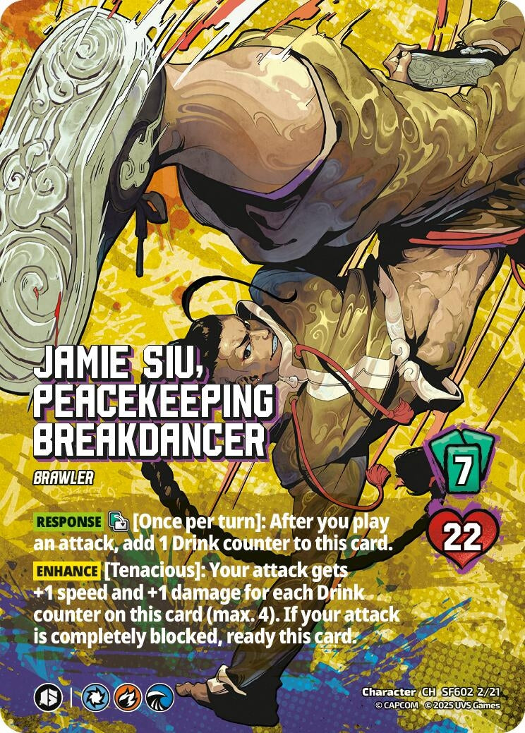 Image for Jamie Siu, Peacekeeping Breakdancer (SF602 2/21) (Challenger Series: Street Fighter 6) - UniVersus